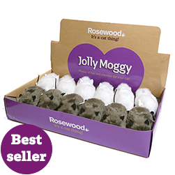 Jolly moggy wind-up mouse