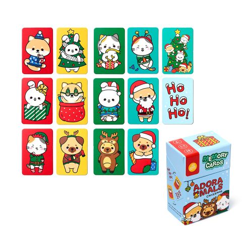 Christmas adoramals memory card set