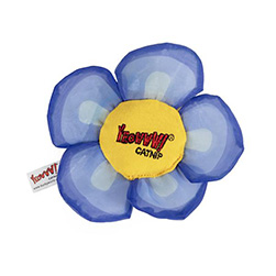 Blue catnip flower cat toy