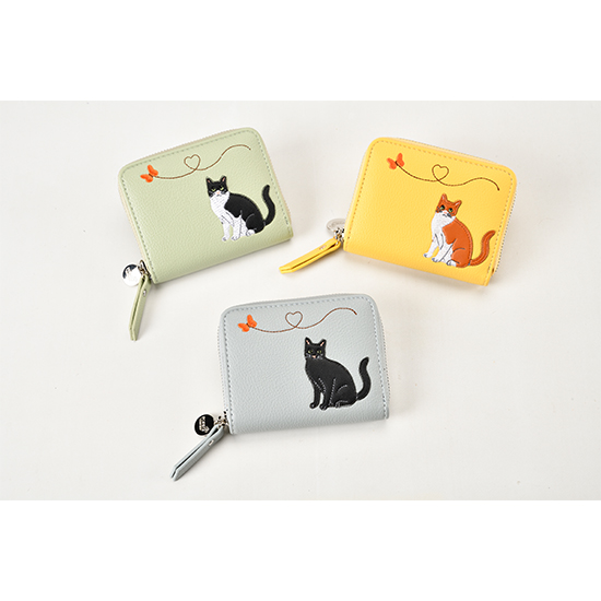 Cats and butterfly purses