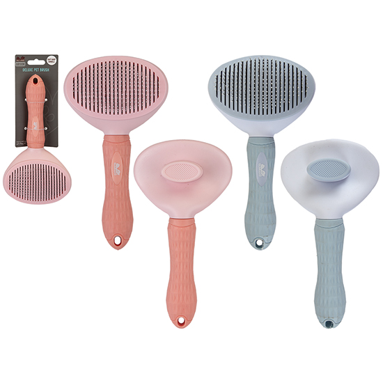 Soft grip deluxe pet brush