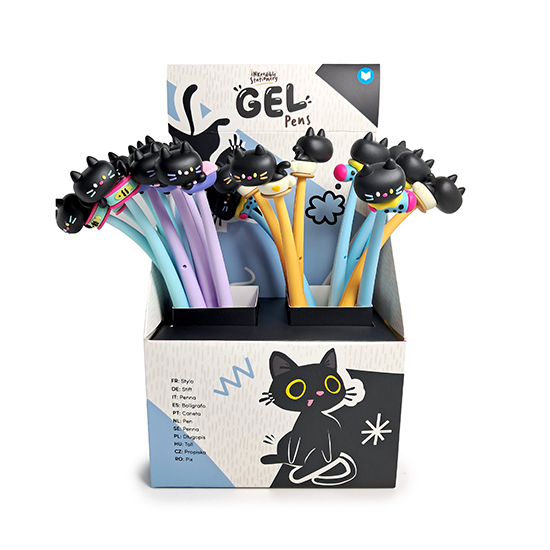 Lucky the black cat pen